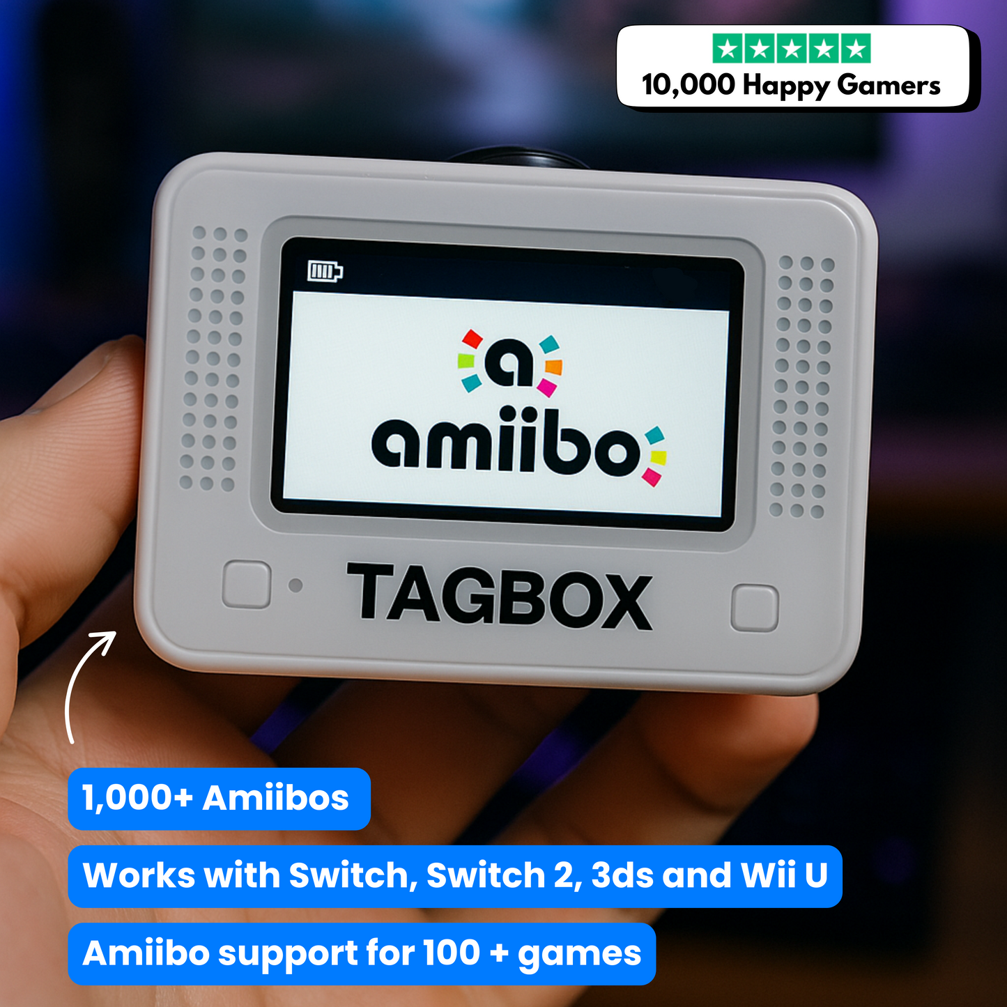 TagBox™ - Instantly Access Every Amiibo In One Compact Device