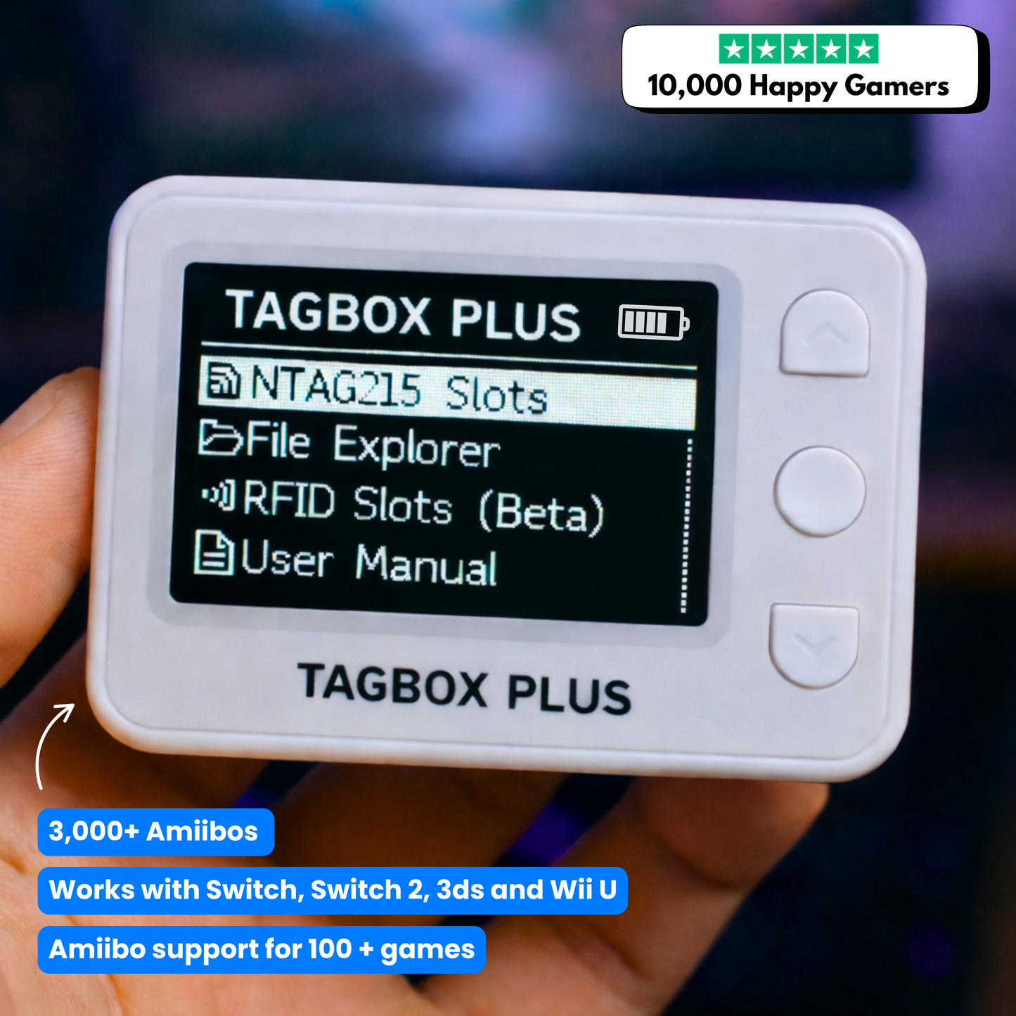 Tagbox Plus - Instantly Access All Amiibo In One Compact Device
