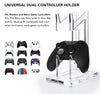 Load image into Gallery viewer, Universal Dual Controller Stand - Clear Material - Desk Controller Stand - GamerPro
